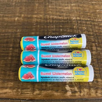 3 X Tubes Chap Stick Sweet Watermelon Lip Balm Chap Stick • $14