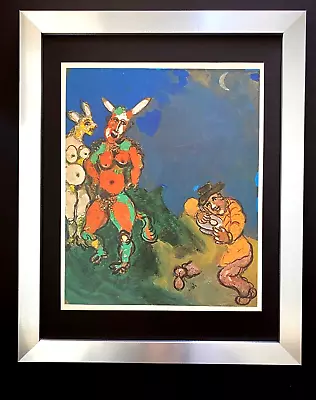 Marc Chagall + 1973 Beautiful Signed Print Framed + Beautiful + Buy Now! • $149