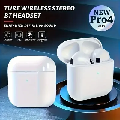 PRO4 Tws Wireless Bluetooth Earphone Air In-Ear Pods For Iphone Samsung Android • £6.89