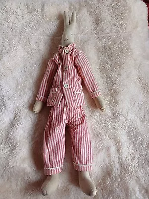 Maileg Rabbit Red Striped Pyjamas .size 3.retired(?) • £25.99