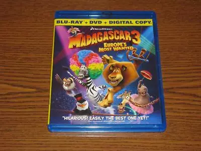 Madagascar 3: Europes Most Wanted (Blu-ray/DVD 2012 2-Disc Set No Digital Cop • $7.48