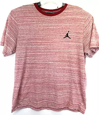 Air Jordan Jumpman Sz XL Red/White Heathered Crew Neck Activewear Shirt (D11) • $14.97