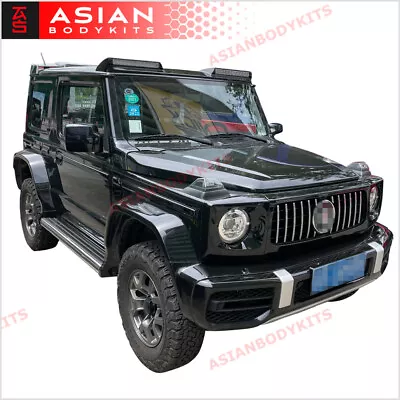 For SUZUKI JIMNY JB74W 2018+ G CLASS G63 CONVERSION BODY KIT FRONT BUMPER HOOD • $3599