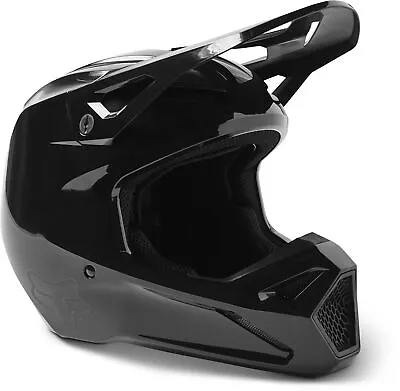 Fox Racing Men's Motocross V1 SOLID Helmet DOT/ECE (Black) 29669-001 • $146.99