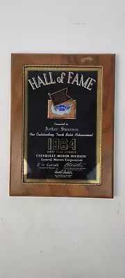 Vintage Chevrolet Truck Sales Hall Of Fame Employee Plaques 1964-1967 • $175.99