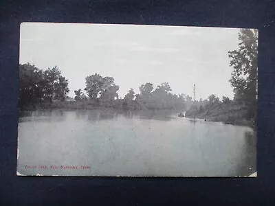 1908 Marshall Texas Caddo Lake Postcard Little Rock & Fort Worth RPO Cancel • $5.50