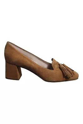 MASCARO Cindy Brown Suede Almond Toe Court Shoes (EU 37 | UK 4 | US 6) • £65.82