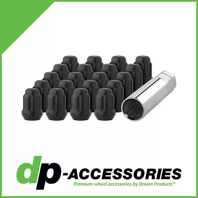 Black Spline Duplex Lug Nuts M14x1.5 Closed End For Aftermarket Wheels - 20 Pack • $36