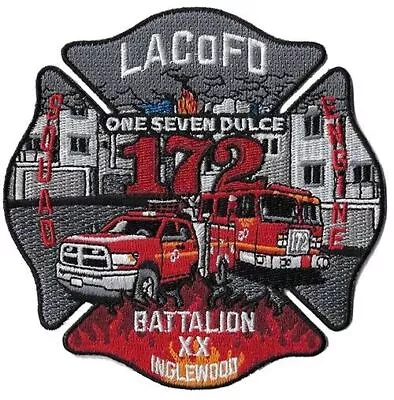 LA County Station 172 Inglewood One Seven Dulce NEW - Fire Patch • $6.95