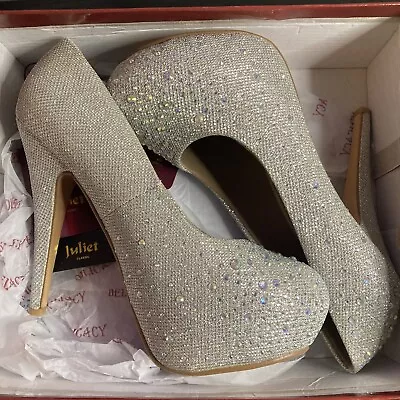 Rhinestone Crystal Dress Pump - Women High Heel Shoes • £28.38