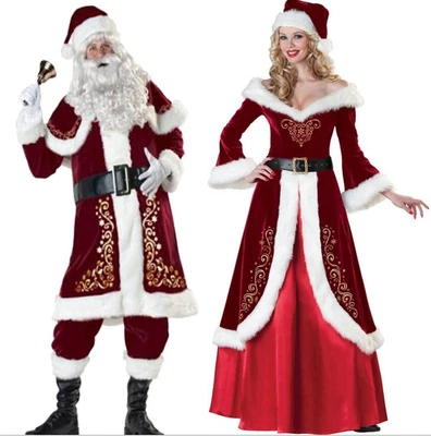 £40.33 • Buy Suit Christmas-Santa Claus Cosplay Adult Costume Fancy Dress Party Outfit -Xmas
