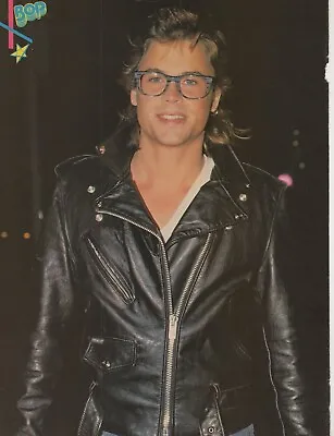 Rob Lowe Black Leather Jacket Pinup Bop Mag Clippings Madonna Picture Photo Pix • $5