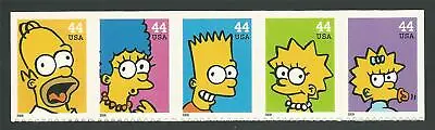 £6.86 • Buy Homer Marge Bart Lisa Maggie Simpson The Simpsons Commemorative US Stamps MINT!