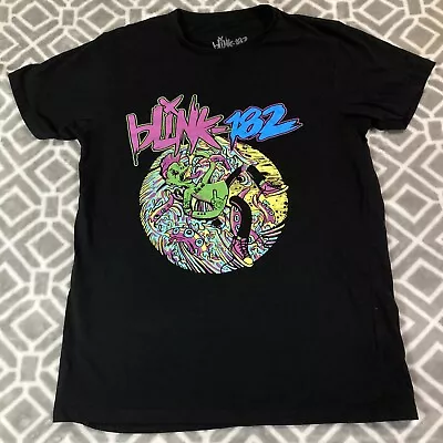 Blink-182 T-Shirt Adult Size M Overboard Event Rock Band Tee Black Great Graphic • $22.49