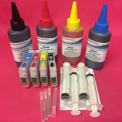 £21.99 • Buy Refill Cartridges + 400ml Ink Kit For Epson Stylus Dx 7450 8400 8450 Like Ciss