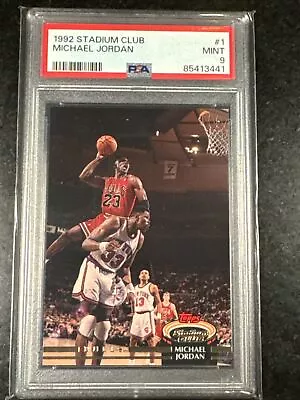 1992-93 Topps Stadium Club Michael Jordan #1 PSA 9 Mint Quantity Available • $42