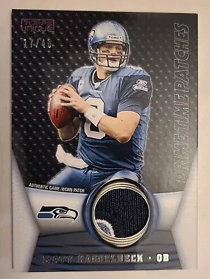 2009 Topps Unique Jersey Patch #PTP-60 Matt Hasselbeck 17/40 Seahawks Logo  • $6.99