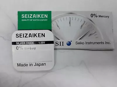 Seiko Seizaiken Silver Oxide Watch Battery Most Sizes 0% Mercury 1.55V Free Post • £2.60