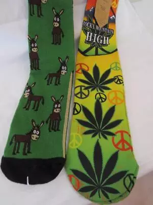 LOT Of TWO CREW SOCKS  Donkey Lazy Ass  &  Rocky Mountain HIGH   NEW W/Tags • $2.99