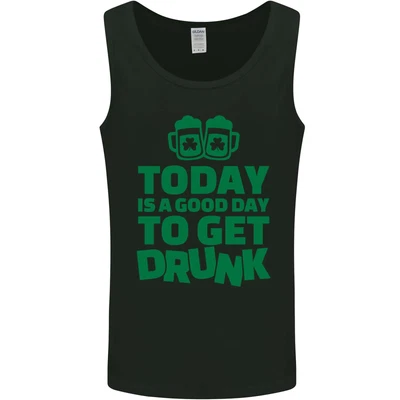 $14.79 • Buy Good Day To Get Drunk St Patricks Day Mens Vest Tank Top