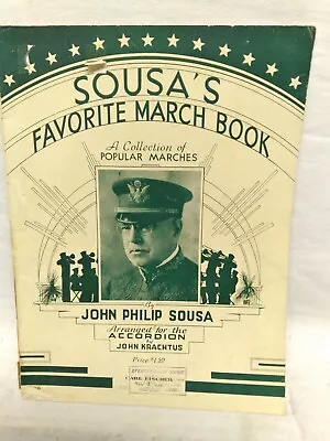 1936 John Philip Sousa Favorite March Book Sheet Music Complete Song Book • $19