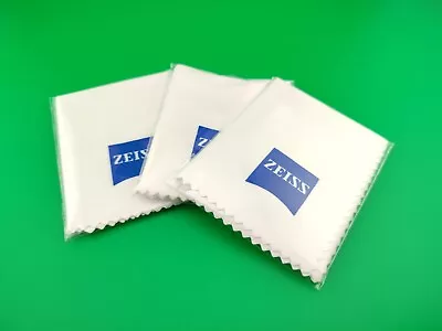 Pack Of 3 Zeiss Lens Microfibre Cleaning Cloth Glasses Lens Camera UK SELLER • £10.50