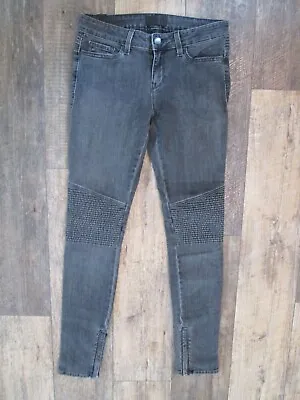 Vince Black  Moto Style Skinny Jeans Zip Ankle Size 26 • $16