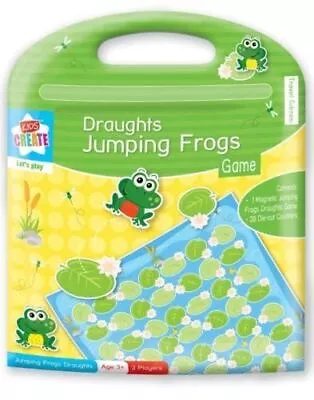 Kids Create Magnetic Board Game Draughts Jumping Frogs Travel Game • £4.99