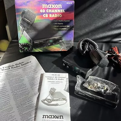 Maxon Compact 40 Channel Mobile CB Radio MCB-30 With Box • $40