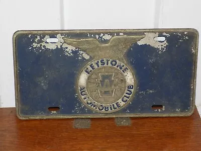 Vintage Keystone AAA Automobile Club Heavy Metal License Plate • $75