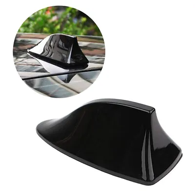 1 Car Fin Shark Antenna Black Cover FM/AM Radio Signal Booster Decor Accessories • $9.99