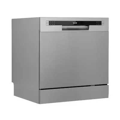 Baridi Compact Table Top 8L Countertop Dishwasher 8 Place Low Noise Silver (A) • £209.95