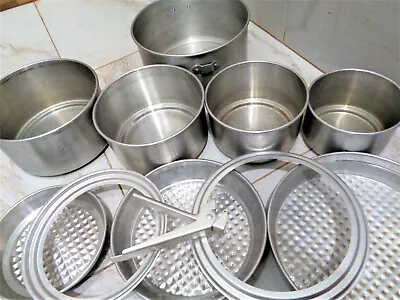 $90 • Buy Camping Cookware Set 11 Piece Aluminum Nesting Pot Pans Mess Kit Vintage Picnic 