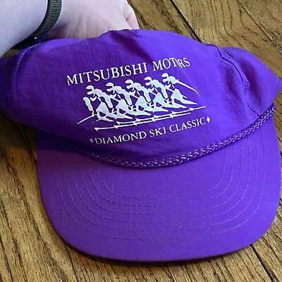 Mitsubishi Motors Diamond Ski Classic Purple Hat • $21.67