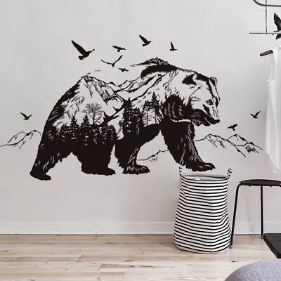 $14.99 • Buy Bear Wall Decal - Wall Sticker Decor Decorations 24x36in XL 12 Pieces ⭐️⭐️⭐️⭐️⭐️