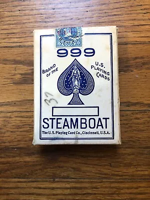 Vintage 999 Steamboat Playing Cards Vintage Deck 52 Cards Plus Joker • $185