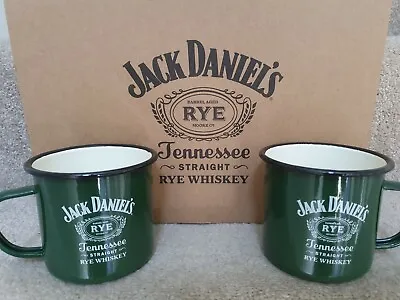 Official Jack Daniels Rye Whiskey Enamal Mug Cup  • £12.99