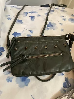 Mossimo Supply Co Green Mini Purse With Gold Stars Multiple Zippered Pockets • $19.99