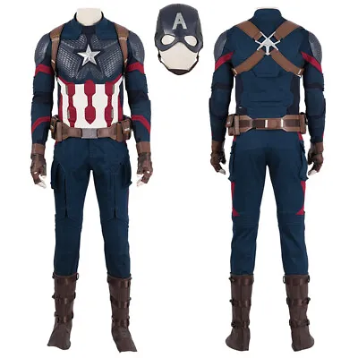 Avengers Endgame Captain America Steve Rogers Cosplay Costume Ver 1 Handmade • $103.89