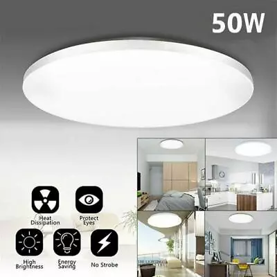 50W LED Ceiling Down Light Ultra Thin Flush Mount Kitchen Home Fixture Lamp • $15.99