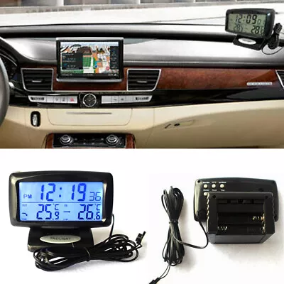 Car Digital Electronic Clock Inside /Outside Thermometer Temperature Display • $19.87