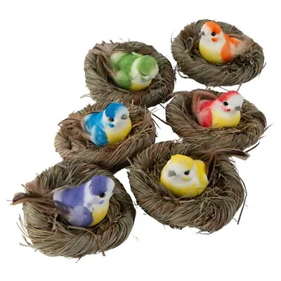 $17.63 • Buy Nesting Artificial Mushroom Birds | 6 Birds