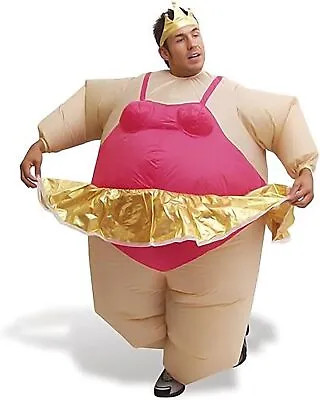 Inflatable Ballerina Fat Suit Fancy Dress Costume Suit Outfit • £36.61