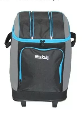 Esky Soft Cooler Wheeled 42 Can Capacity Zip Top & Front Storage Pocket • $99.99