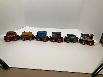 Vintage Wooden Train Set • $15