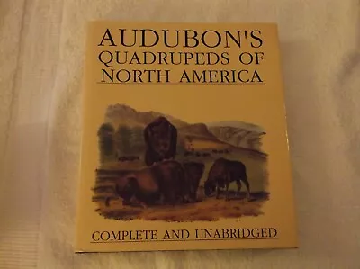 Audubon's Quadrupeds Of North America Complete & Unabridged 1989 HBDJ VGC • $20