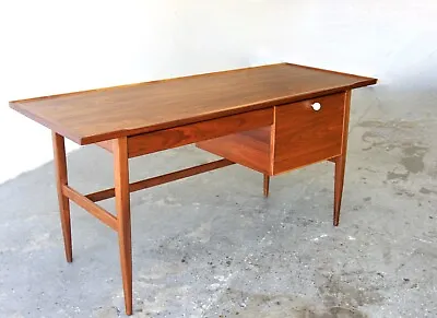 Mid Century Modern Drexel Declaration Kipp Stewart Walnut Writing Desk • $2450