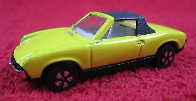 Vintage PLAYART Yellow VW Porsche 914 Diecast Car 1/64 Scale Hong Kong • $0.99