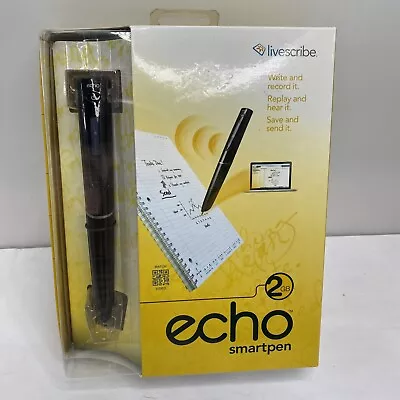 LiveScribe ECHO Smart Pen 2GB [APX-00008] Write Read Record (no Notebook) • $50