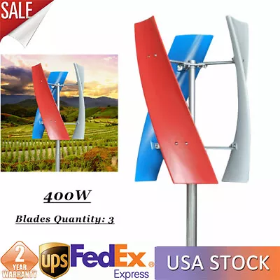 400W Vertical Wind Power Turbine 24V Electro Maglev Wind Generator + Controller • $189.05